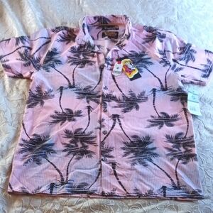 Good Vibes Pink Palm Tree Shirt